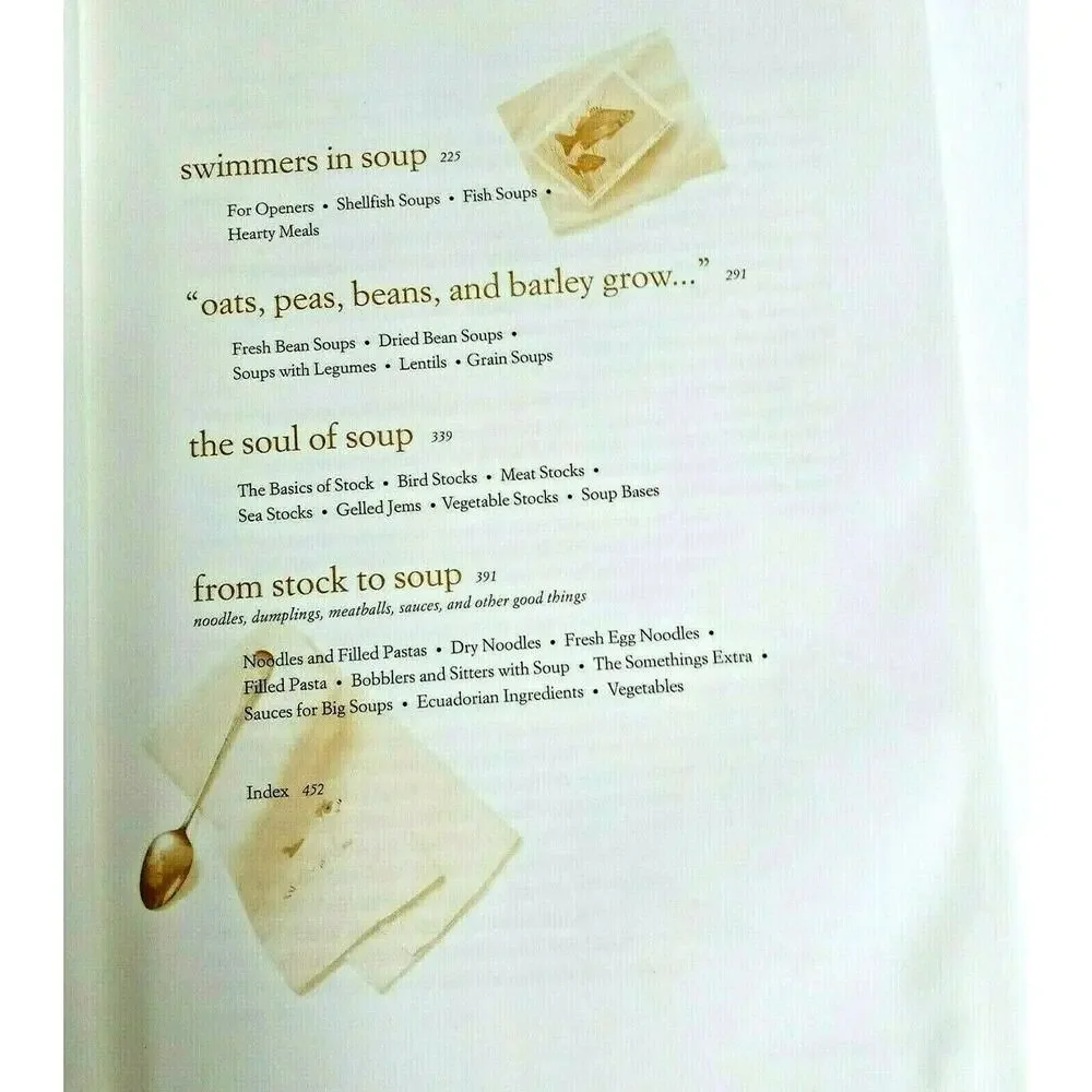 Soup a Way of Life Cookbook | Recipes Charts Q&A Soups Stews Book Barbara Kafka